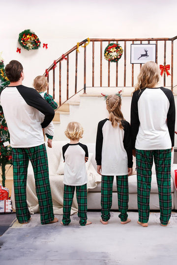Green Plaid Family Merry Christmas Pajama Sets